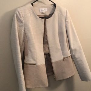 Calvin Klein Women’s work blazer taupe size 8